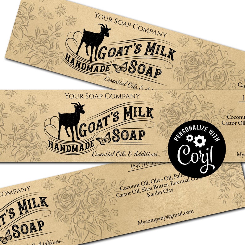 Mr-Label-Printable Natural Kraft Brown Wrap Soap Label – Soap Cigar Band  Label – for Handmade Soap Lotion Bars Bath Bombs