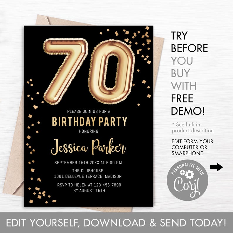 Text Simple Birthday Invitation Message For Adults - Holiday Party