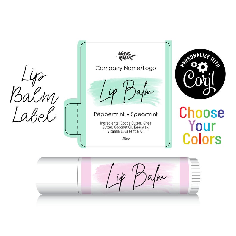 Custom Lip Balm Label Templates Edit & Print Corjl
