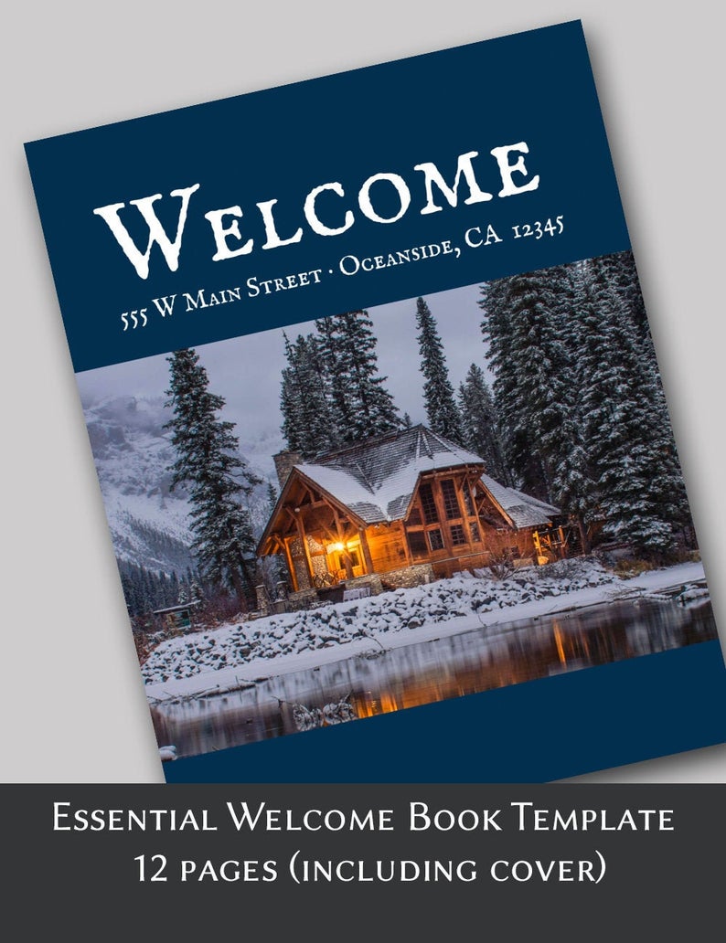 Vacation Rental Printable Guest Book Edit Download Corjl